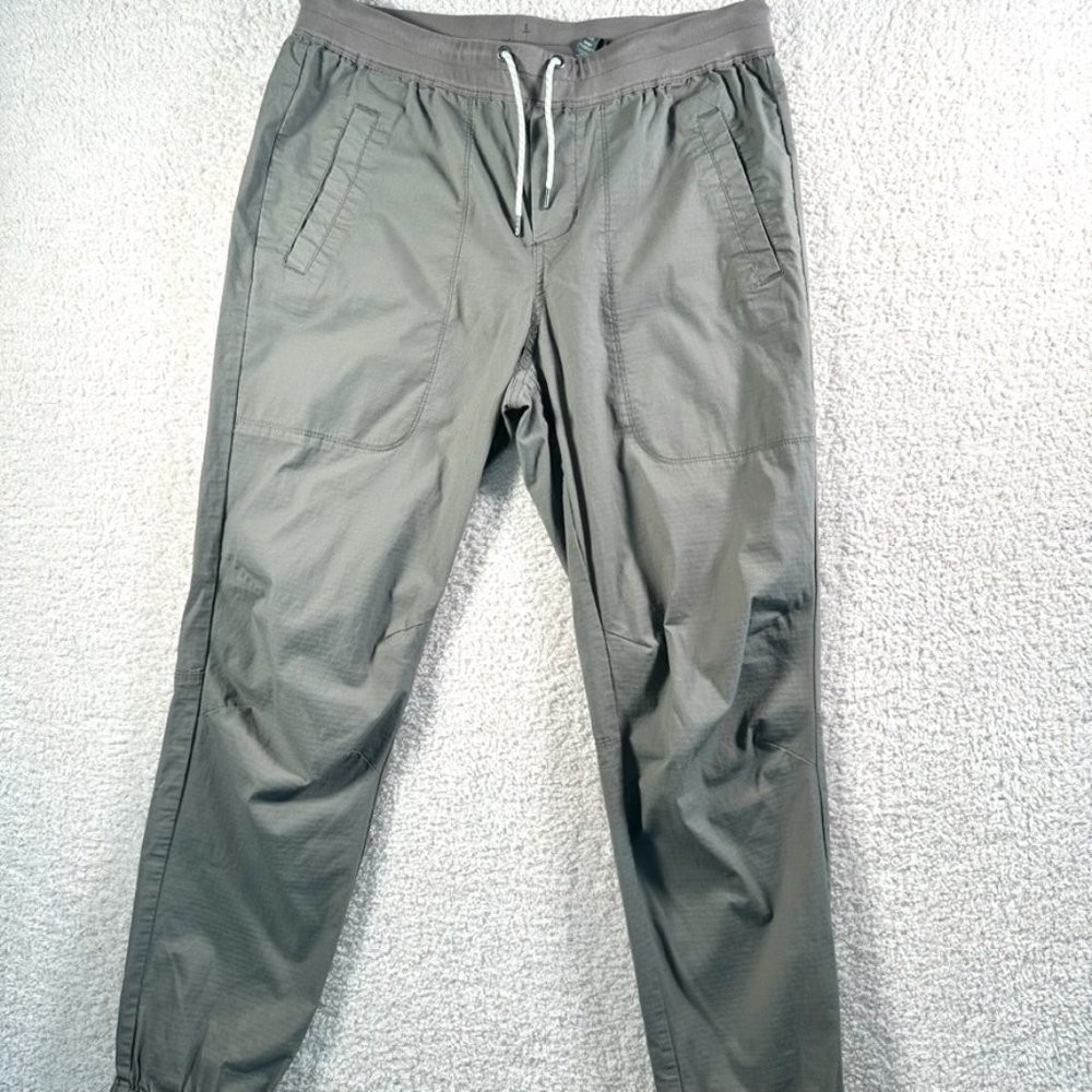 Vuori Mens Ripstop Jogger Pant Oregano Green Grey Outdoors Hiking Size Large
